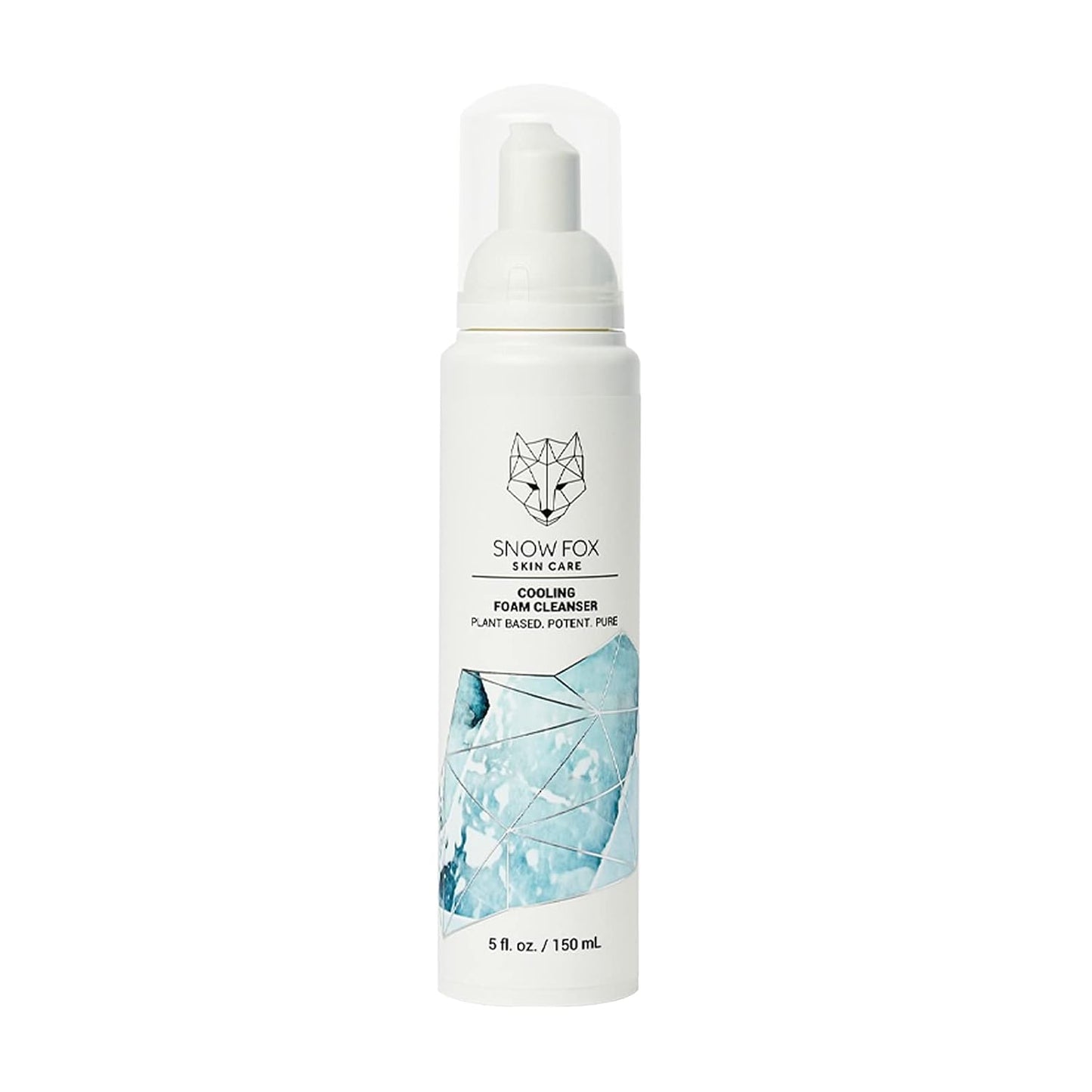 Snow Fox Cooling Foam Cleanser with Organic Aloe Vera Juice, 150 ml-GlimoraGlow