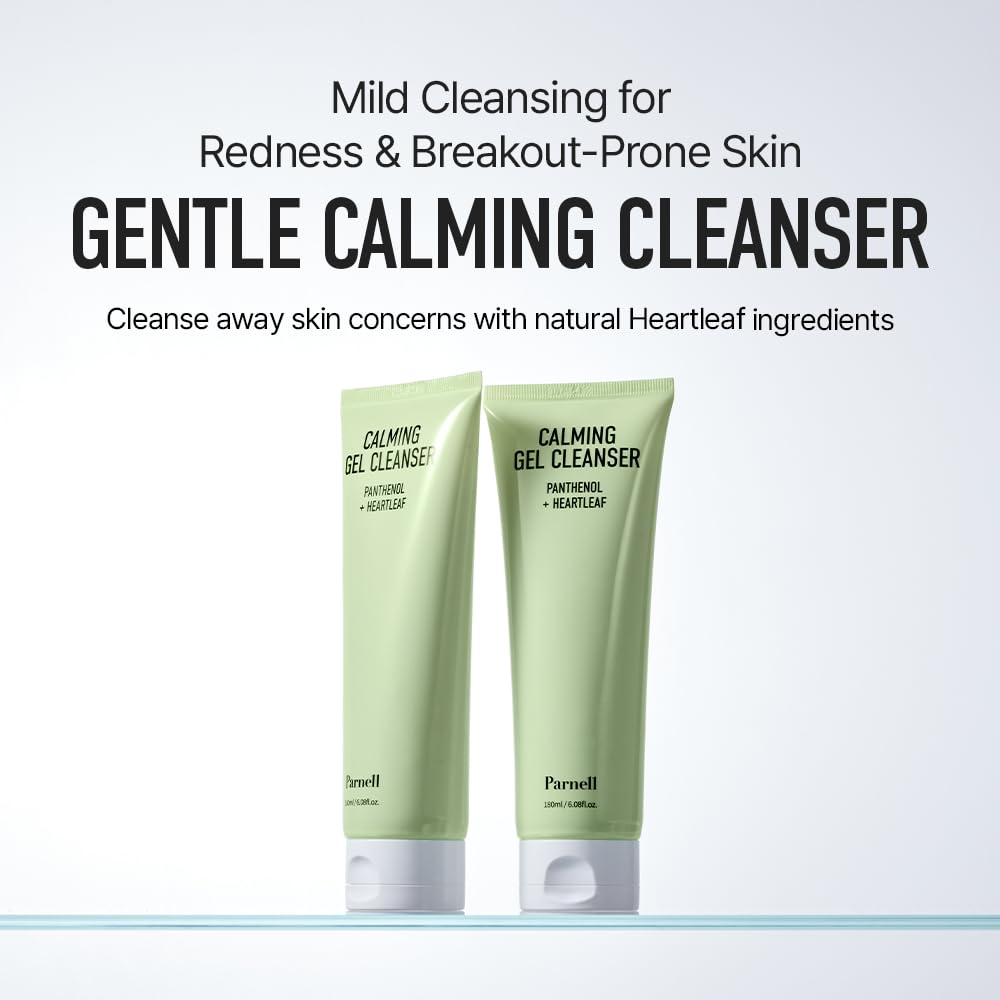Parnell Panthenol Heartleaf Calming Gel Cleanser | 180ml / 6.08 fl.oz, soothing & moisturizing cleanser, korea skin care, korea beauty-GlimoraGlow
