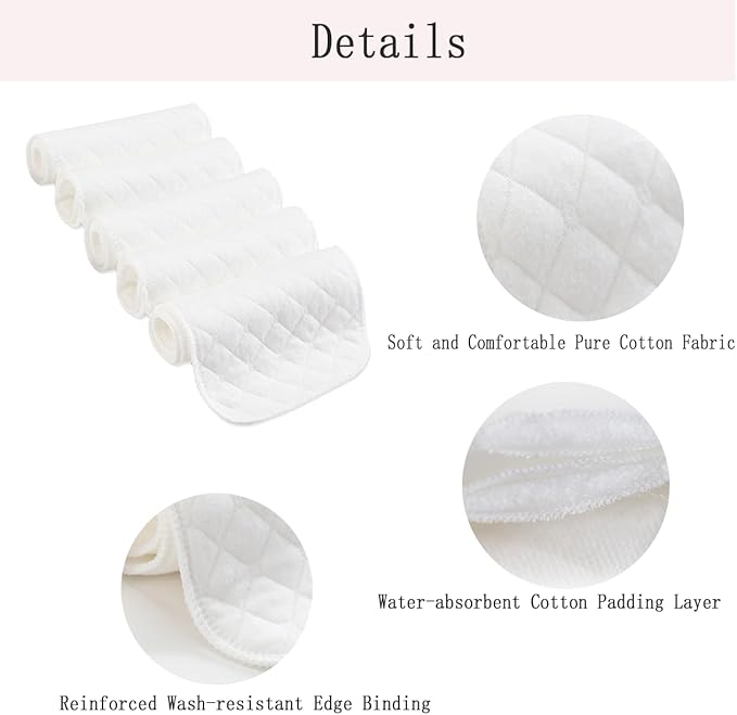 10 Pcs Under-Breast Sweat-Absorbing Cotton Pads Cotton Bra Liners for Sweating, Absorb Sweat Under Breasts-GlimoraGlow