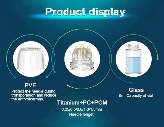 Hydra Needle 20 Titanium Serum Applicator Tools Reusable-GlimoraGlow