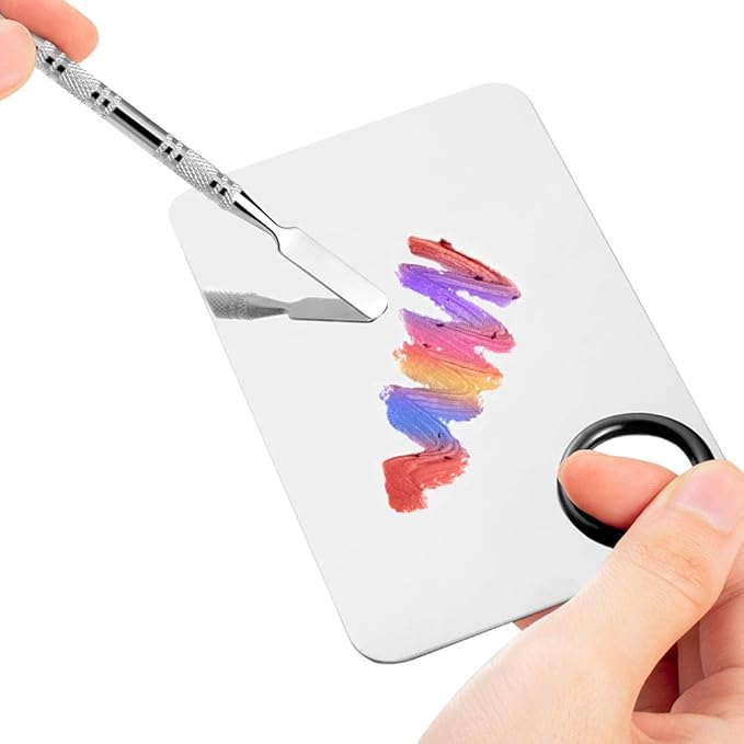 2 Styles Professional Makeup Palette with Spatula and 150 PCS Makeup Brush Kit, SourceTon Cosmetic Palette (5.9”x 3.9”) & Makeup Applicators (Mascara Wands, Lipstick Applicators, Fine Eyeliner Brush)-GlimoraGlow