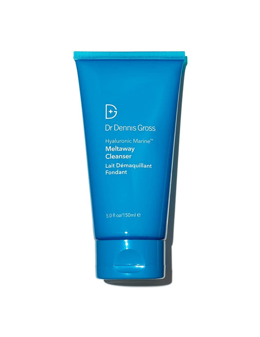Dr Dennis Gross Hyaluronic Marine Meltaway Cleanser | Oil-Free Hypoallergenic Makeup Removing Cleanser Removes Waterproof Makeup, Dirt, and Oil Without Stripping the Moisture Barrier | 5 oz-GlimoraGlow