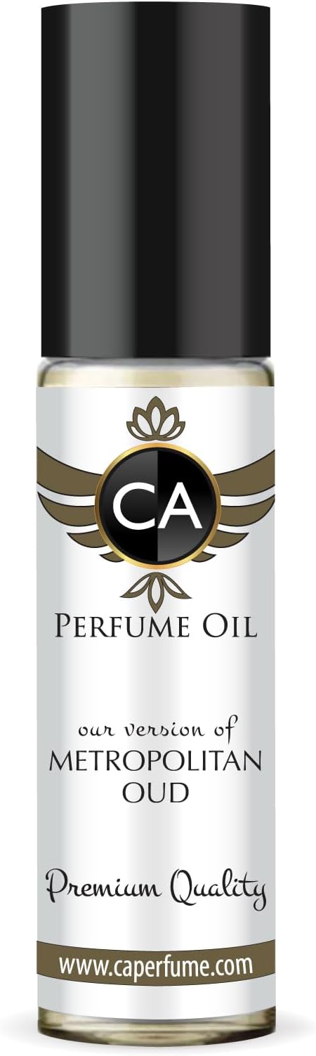 CA Perfume Impression of Metropolitan Oud For Women & Men Fragrance Body Oil Dupes Alcohol-Free Roll-On 0.3 Fl Oz/10ml-GlimoraGlow