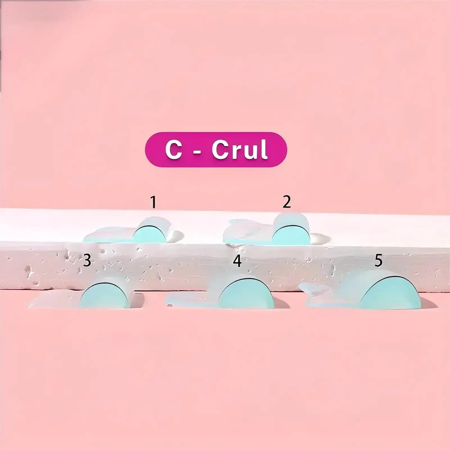 Eyelash Lift Pads Lash Lift Rods Eyelash Perm Silicone Pads 5 Sizes Reusable Soft Lash Lift Shields for Different Length Eyelashes Perfect Lifting-GlimoraGlow