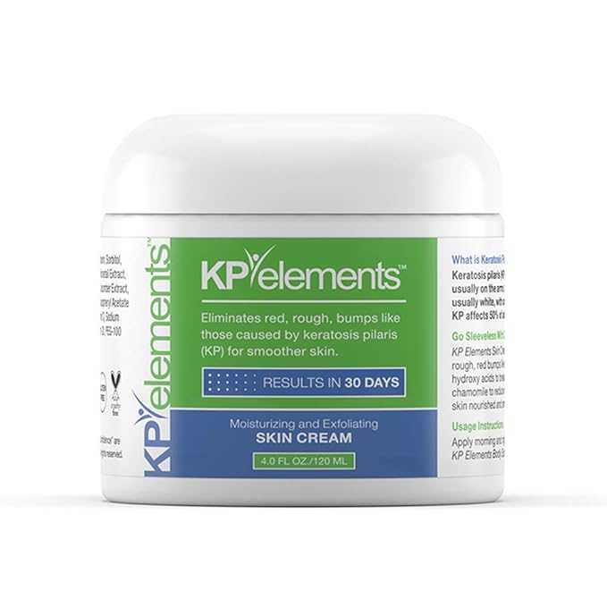KP Elements Keratosis Pilaris Lotion (4 fl oz) - Natural Keratosis Pilaris Treatment, Moisturizing & Exfoliating AHA Lotion for KP, Vegan, Made in USA-GlimoraGlow