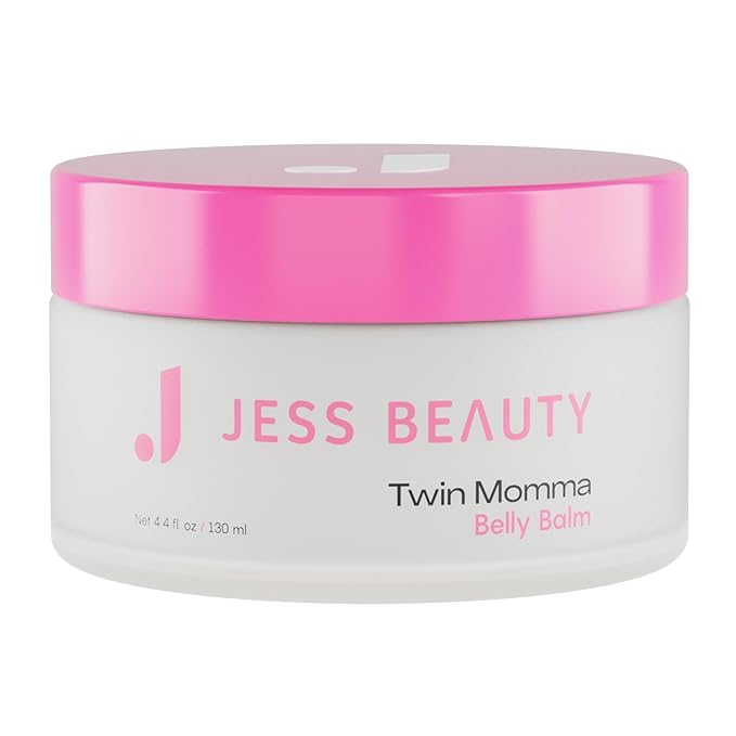 JESS BEAUTY | Twin Momma Belly Balm Lotion Coconut Oil & Avocado Oil | Skin Care Maternity Postpartum Essentials 4.4 fl oz-GlimoraGlow