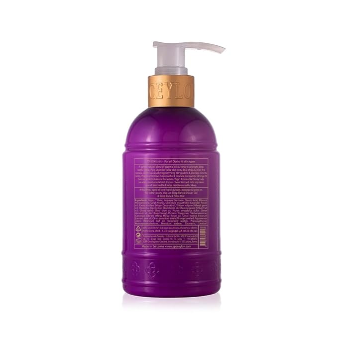 SPA CEYLON SLEEP Body Milk | Pure Lavender & Luxurious Fragrance | Nourishes & Treats Dryness | Suitable for all skin types-GlimoraGlow