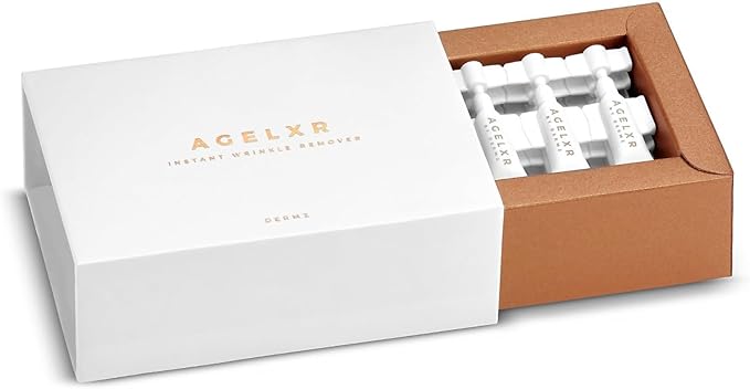 AGELXR - Instant Wrinkle Remover - Quickly Tightens Wrinkles, Fine Lines and Diminishes Puffy Eyes. Instant Facelift Serum - Anti-Aging Formula with Argireline® (30 Vials)-GlimoraGlow