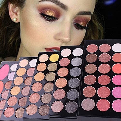 148 Colors Eyeshadow Palette Makeup Contouring Kit Combination with Eyebrow Powder, Lipgloss, Blusher, Press Powder and Concealer - Perfect for Professional and Daily Use-GlimoraGlow