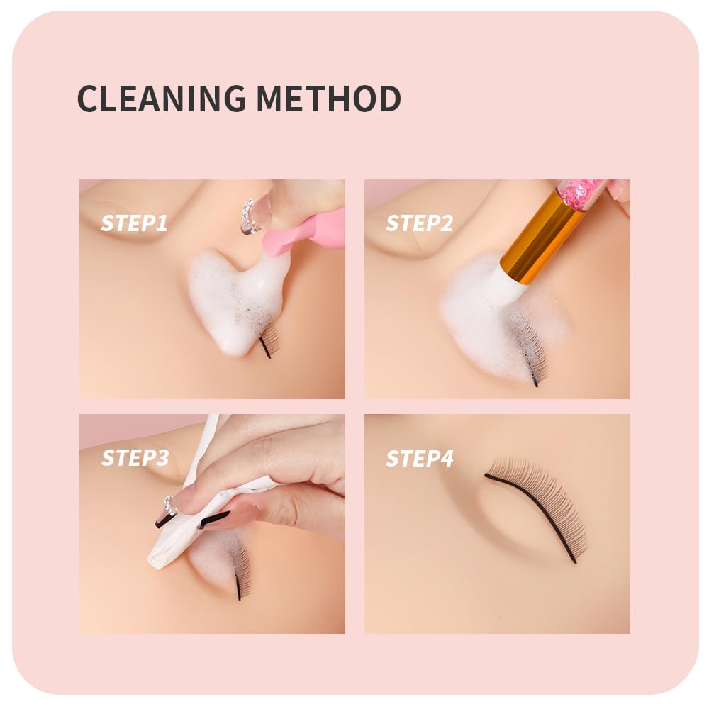 Eyelash Shampoo Foam Cleanser Concentrate Mousse Eyelash Extensions Gentle Cleaning Dedicated Cleanser-GlimoraGlow
