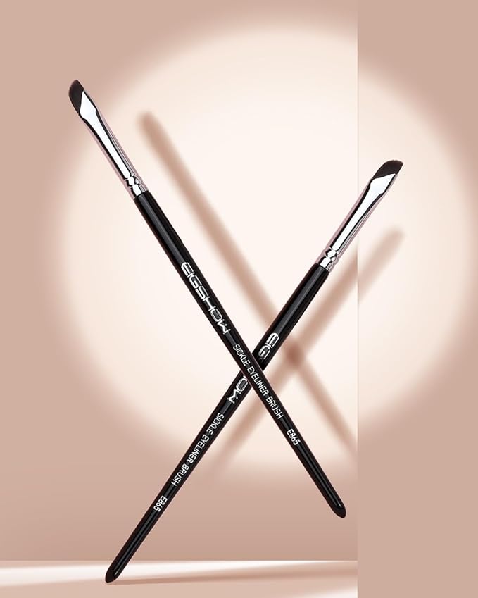EIGSHOW Eyeliner Brush Gel Eyeliner Makeup Brush for Precise Eye Liner Eyebrow Eyelid Ultra Thin with Curved Bristle (E865 2Pieces)-GlimoraGlow