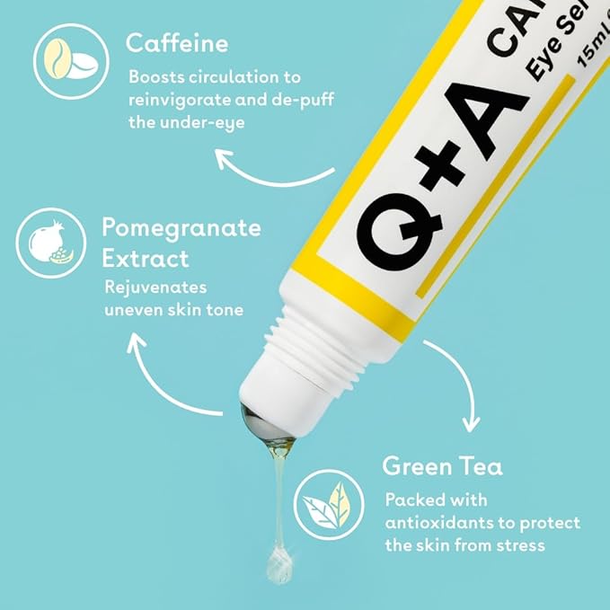 Caffeine Eye Serum. An eye serum to boost circulation and de-puff the under eye area. 15ml/0.5fl.oz-GlimoraGlow