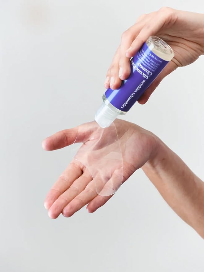 Wrinkles Schminkles Patch Cleanser - for Adhesive Preservation While Gently Cleaning Silicone Wrinkle Patches -Ultimate Face Rejuvenation Kit - (2 Fl Oz)-GlimoraGlow