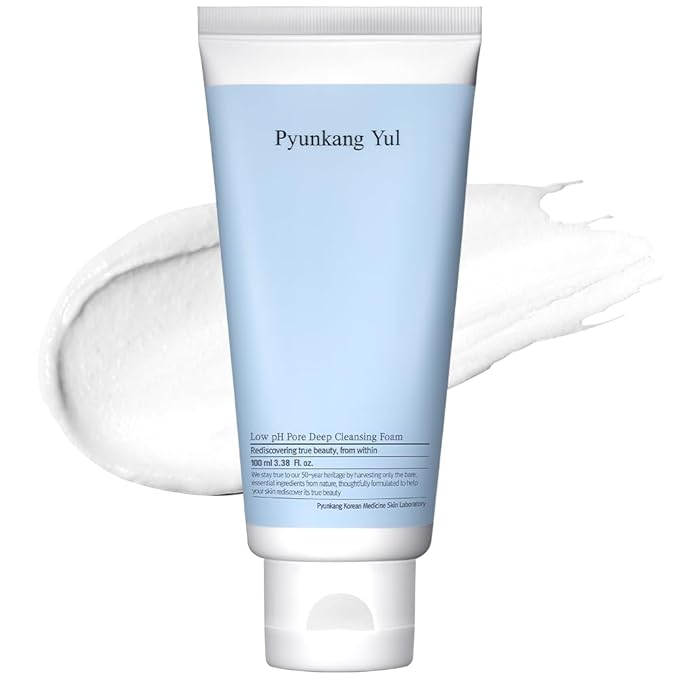 Pyunkang Yul PKY Low pH Pore Deep Cleansing Foam, Pore Cleanser with Fluffy Microbubbles, AHA, Witch Hazel, Zero Irritation, Korean Skincare (3.38 Fl. Oz, 100ml)-GlimoraGlow