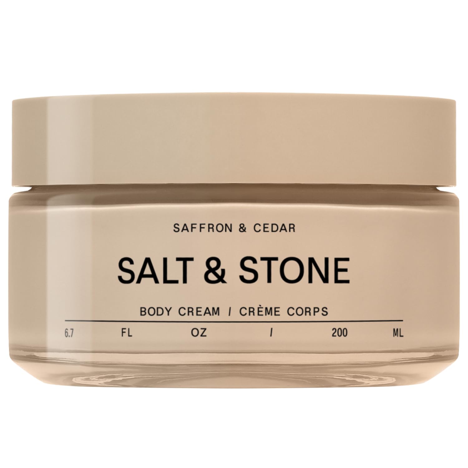 Salt & Stone Body Cream – Saffron & Cedar | Hydrating Formula with Seaweed Extracts, Spirulina & Squalane | Deep Hydration, Skin Barrier Support & Healthy Glow | for all Skin Types (6.7 fl oz)-GlimoraGlow