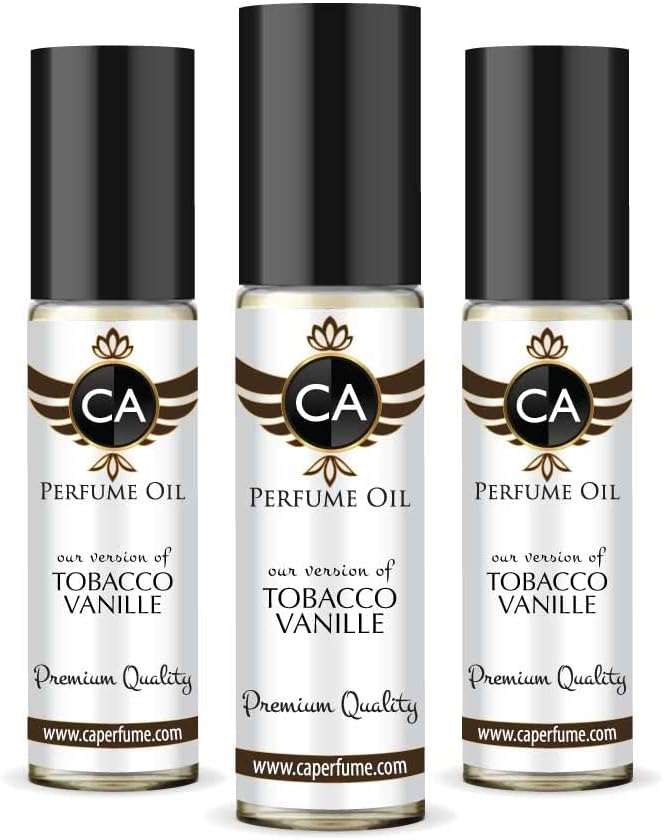 CA Perfume Impression of Tobacco Vanille For Men Fragrance Body Oil Dupes Roll-On 0.3 Fl Oz-X3-GlimoraGlow