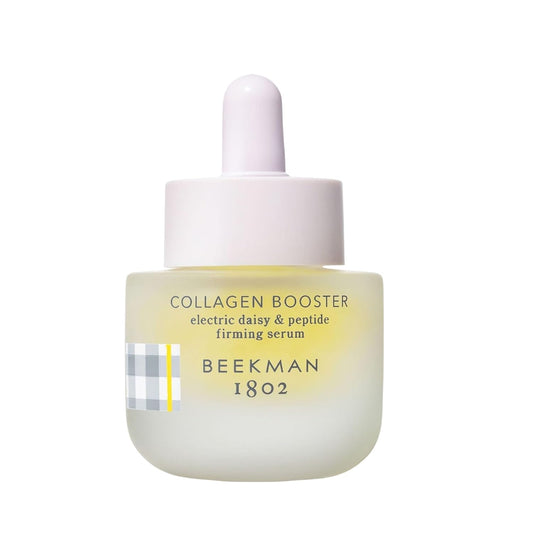 Beekman 1802 Collagen Booster Electric Daisy & Peptide Firming Face Serum - Fragrance Free - 0.5 fl oz - Boosts Collagen Production & Tightens Skin - Good for Sensitive Skin - Cruelty Free-GlimoraGlow