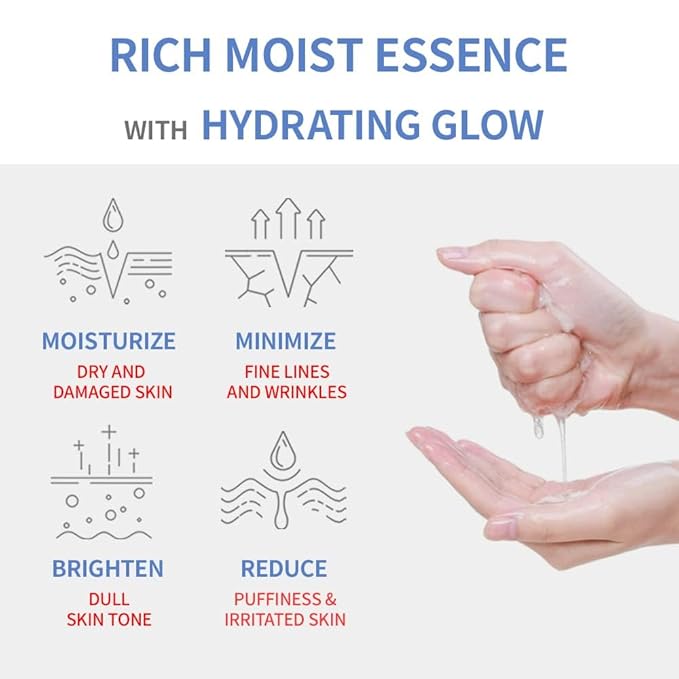 Hydrating Sheet Mask Starter Kit Variety Pack for Skin Care, Dry, Ance, Sensitive Skin, Korean Vegan Facial Sheet Mask for Men & Women, Collagen, Cica, Ceramide, Hyaluron, Retinol 5EA-GlimoraGlow