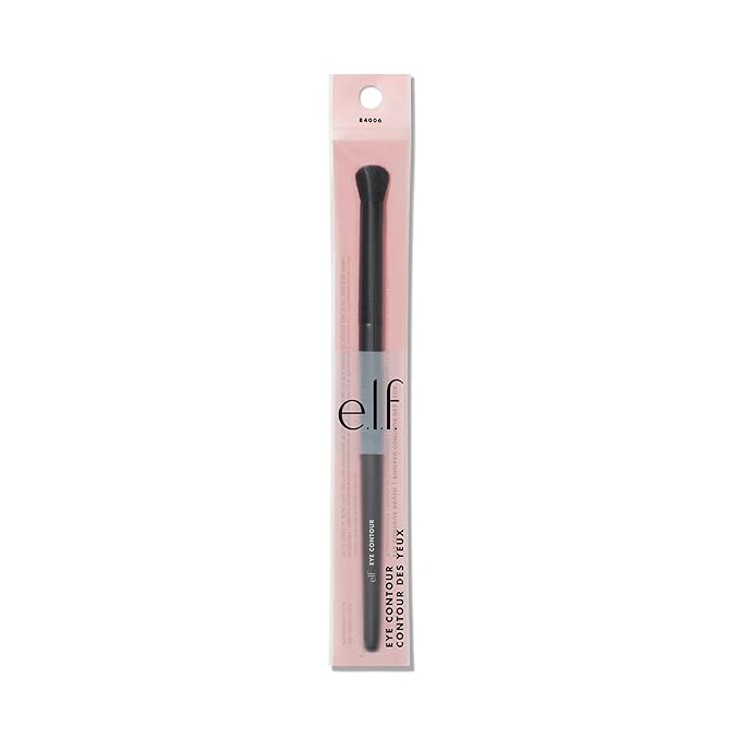 e.l.f. Eye Contour Brush, Absorbent Brush With Soft, Synthetic Bristles For Providing Extra Definition, Vegan & Cruelty-Free-GlimoraGlow