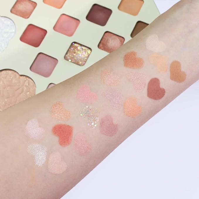 18 Girds Colorful Matte Shimmer Eyeshadow Palette for Eye Makeup,High Pigmented Eye Shadow Primers Powder Palet de sombras de ojos-GlimoraGlow