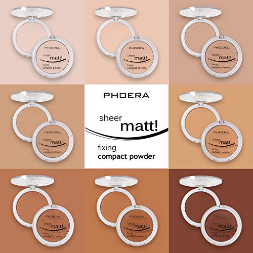 2 Pack Matte Face Powder, Control Oil Brighten Skin Color Cover Blemish Makeup Face Setting Setting Powder Foundation。205# Golden Beig-GlimoraGlow