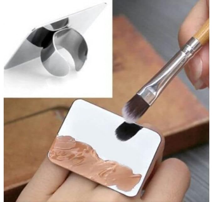 10pcs Manicure Spatula Nail-art Palette Stainless Steel Manicure Pallet Nail Art Ring Stainless Steel Pallet-GlimoraGlow