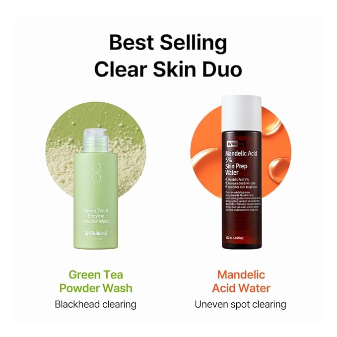 By Wishtrend Green Tea & Enzyme Powder Wash, 3.88 oz (110 g)-GlimoraGlow