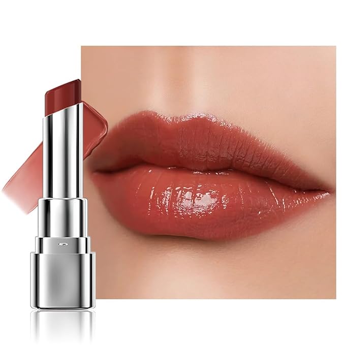 1Pcs Tinted Lip Balm Moisturizing Lipstick – Warm Orange Brown Sheer Hydrating Lip Color for Dry Lips – Nourishing Lip Balm for All Women with a Subtle Natural Scent (S03 Autumn)-GlimoraGlow