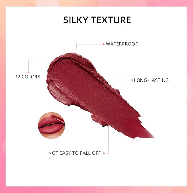 ibcccndc 6PCS Lip Liner and Lipstick Set - High Pigmented Creamy Matte Lip Liner Pencil Set for Girls and Women, Lip Makeup Gift Sets - Waterproof Formula (B)-GlimoraGlow