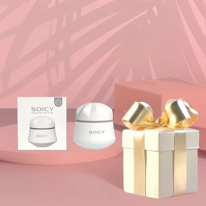 Facial Roller Stainless Steel Eye and Face Ice Massage Roller 360 Degree Rotate Ice Massage Roller Beauty Skin Care Tool-GlimoraGlow