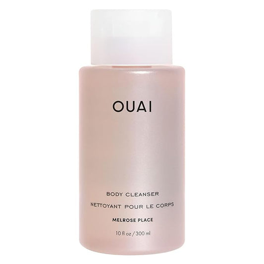 OUAI Body Cleanser, Melrose Place - Foaming Body Wash with Jojoba Oil and Rosehip Oil to Hydrate, Nurture, Balance and Soften Skin - Paraben, Phthalate and Sulfate Free Skin Care Products - 10 Oz-GlimoraGlow