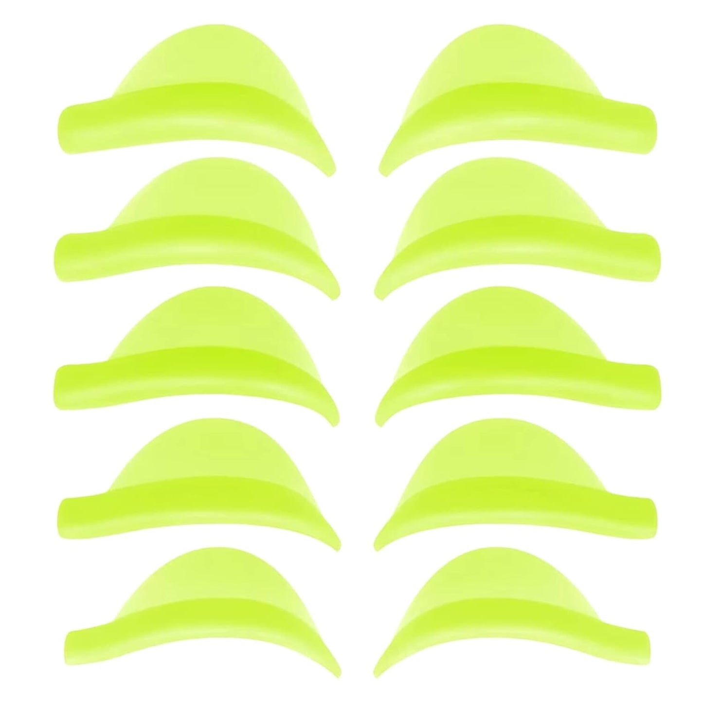 Eyelash Perm Pads Lash Lift Rods Eyelash Perm Silicone Pads 5 Sizes Reusable Soft Lash Lift Pads Shield for Different Length Eyelashes Perfect Lifting (Lemon Yellow)-GlimoraGlow