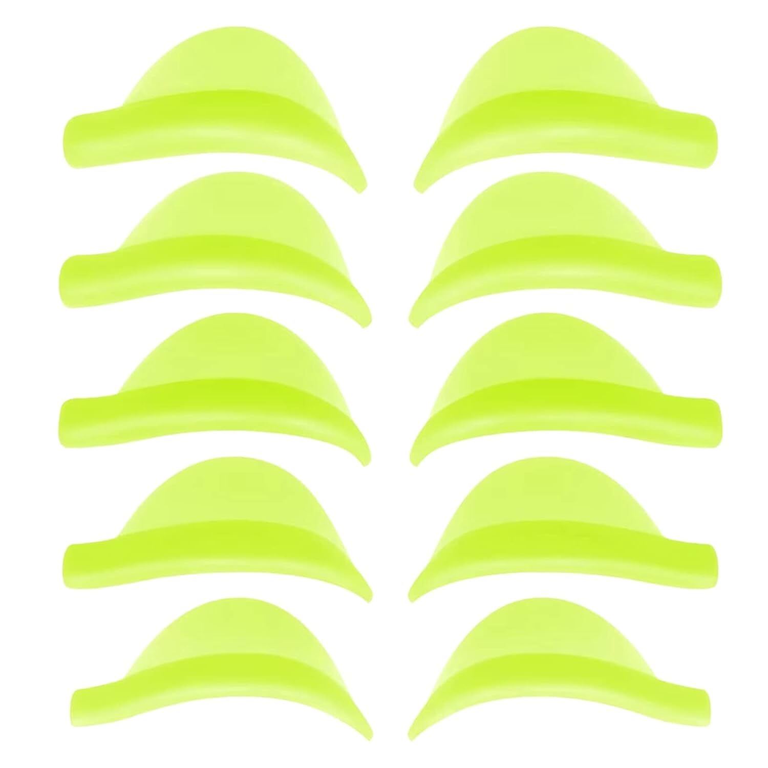 Eyelash Perm Pads Lash Lift Rods Eyelash Perm Silicone Pads 5 Sizes Reusable Soft Lash Lift Pads Shield for Different Length Eyelashes Perfect Lifting (Lemon Yellow)-GlimoraGlow