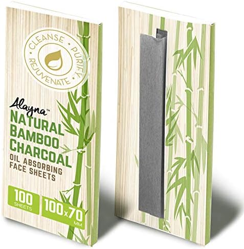 Oil Blotting Sheets for Face Natural Bamboo Charcoal Blotting Paper for Oily Skin Oil Absorbing Tissues Beauty Blotters Remove Excess Shine Organic Blot Papers For Make UpFacial & Skin Care 3 Pack-GlimoraGlow