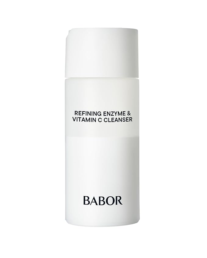 BABOR Refining Enzyme & Vitamin C Cleanser, Enzyme Powder Cleanser, Exfoliating Face Wash Polish, Gentle Facial Scrub to Brighten and Even Complexion-GlimoraGlow