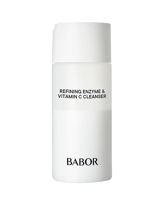 BABOR Refining Enzyme & Vitamin C Cleanser, Enzyme Powder Cleanser, Exfoliating Face Wash Polish, Gentle Facial Scrub to Brighten and Even Complexion-GlimoraGlow