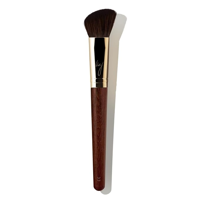 [SOO ADOR] BY MAENG #33 Highlighter & Powder Brush - Multi-Functional Brush for Flawless Highlighting and Setting | Designed by K-Pop Makeup Artist Maeng | Makeup Brush Powder Brush-GlimoraGlow