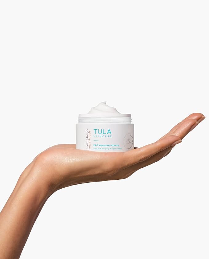 TULA Skin Care 24-7 Moisture Intense Ultra Hydrating Day & Night Cream - Ultra Nourishing Moisturizer for Face. Soothe Skin, Maintain Skin Balance & Improve Skin Smoothness, 1.5 oz.-GlimoraGlow
