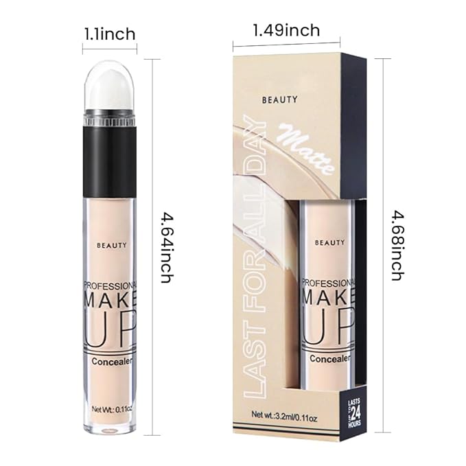 1 Pack Liquid Foundation Cream for Face Makeup,Durable Full Coverage Matte Concealer Make Up,Oil Control & Waterproof Base Primer -0.35 Fl.Oz (02#)-GlimoraGlow