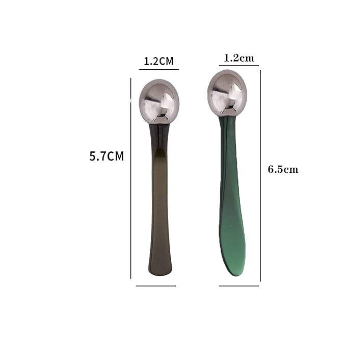 2 PCS Portable Eye Serum Cream Applicator Eyes Massage Tool, Can Be Used As Eyes Cream Spoon, Reduce Eye Swelling Flannel small gift bag-GlimoraGlow