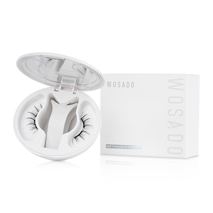 Soft Magnetic Eyelashes Kit with Applicator, No.14 Frost Black, Reusable Glue-free Wispy Magnetic Lashes, Cruelty-free False Lashes, Waterproof, Lightweight, Suit for Heavy Makeup-GlimoraGlow