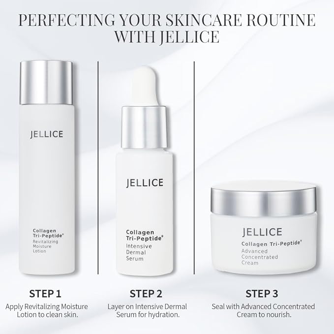 Intensive Dermal Collagen Tripeptides Serum for Face - Collagen Serum for Women with All Skin Types - Enhanced Hydration & Nourishment - Japanese Cosmetics - 1.01 fl oz-GlimoraGlow