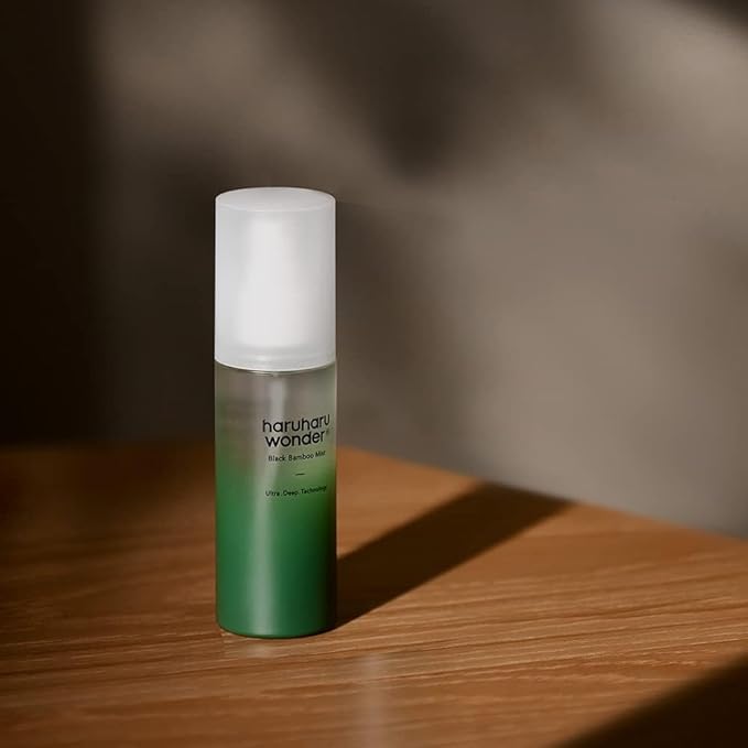 haruharu Wonder Black Bamboo Mist, 2.7 fl.oz. Hydrating and Firming Skin, Black Rice, Panax Ginseng for Clean and Smooth Skin Surface, Korean Skincare, Vegan, Cruelty Free-GlimoraGlow