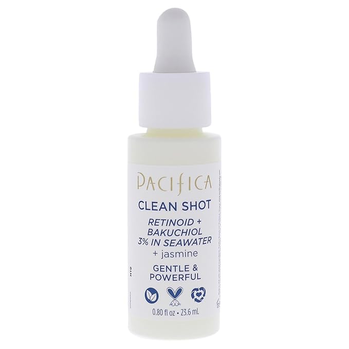 Pacifica Clean Shot Retinoid and Bakuchiol 3 Percent In Seawater Unisex 0.8 oz-GlimoraGlow