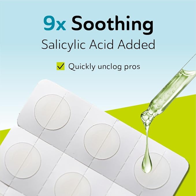 Invisible Salicylic Acid Pimple Patches for Face - Redness Reducing Hydrocolloid Acne Patches, Clear Pimple & Zit Patches for Blind Pimples - 132 Count 2 Sizes Soothing Plus (Clear Patch)-GlimoraGlow