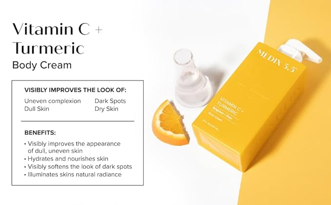 MEDIX 5.5 Vitamin C Cream Face Lotion & Body Lotion Moisturizer | Anti Aging Skin Care Firming & Brightening Cream Diminishes The Look Of Uneven Skin Tone, Age Spots, & Sun Damaged Dry Skin, 15 Fl Oz-GlimoraGlow