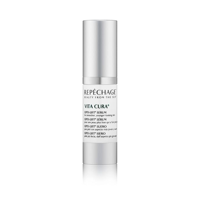 Repechage Vita Cura Opti-Lift Serum - Anti Aging Eye Contour Lifting Effect to Smooth Out Look of Wrinkles and Crow's Feet with Almond Protein, Seaweed Extracts, and Peptides, 15ml /0.5fl oz.-GlimoraGlow