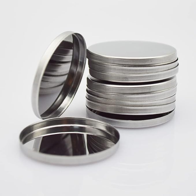 20 Pcs Metal Eyeshadow Pans Round Empty Round Eyeshadow Palette Cosmetic Eyeshadow Tin Reffilable Blush Pans Compact Makeup Tin-GlimoraGlow