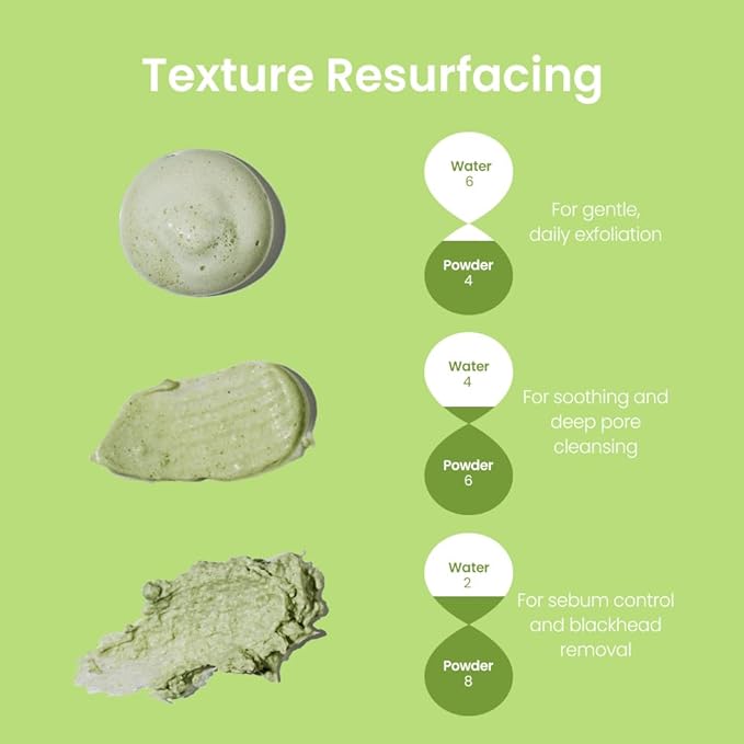 Wormwood Enzyme Cleansing Pack – Korean Powder Face Cleanser & Exfoliant with Papaya Enzyme, AHA BHA PHA, Low pH, Clears Acne & Pores, Smooths Texture, for All Skin Types, 2.82 oz.-GlimoraGlow