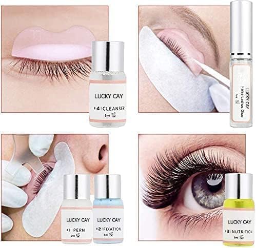 2025 Lash Lift Kit, Professional Eyelash Perm Kit, Easy for Beginner Achieve Curling and Lifting Lash, Suitable for Salon & Home DIY-GlimoraGlow